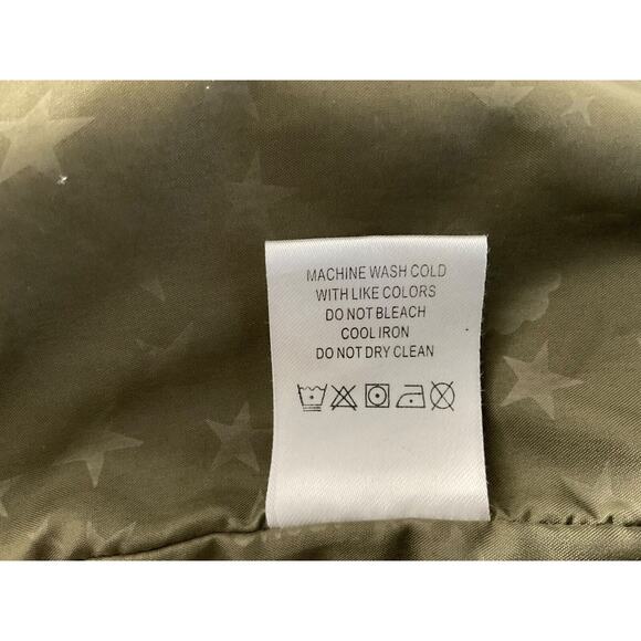 Circus by Sam Edelman Olive Green Jacket XL Cotton Orange Accents - Picture 7 of 12